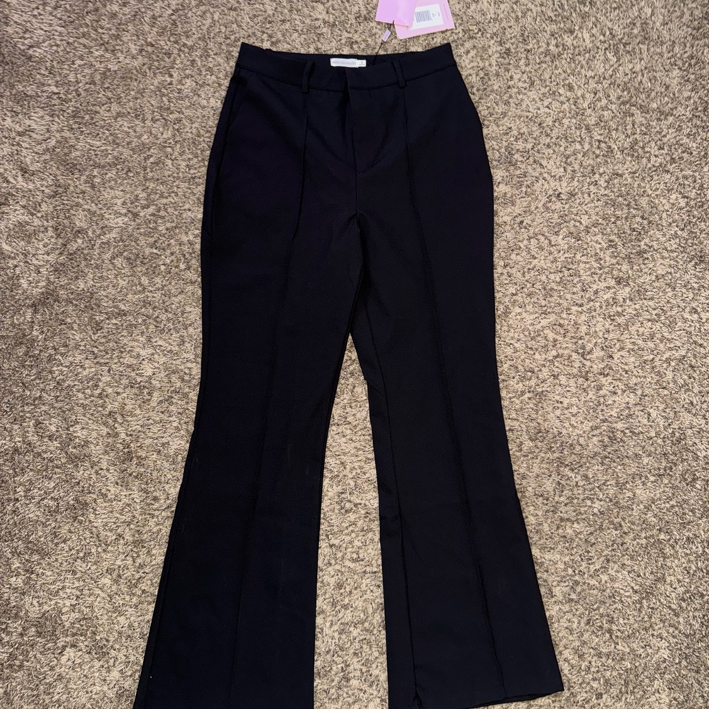 Avec Les Filles Black Flare Pants